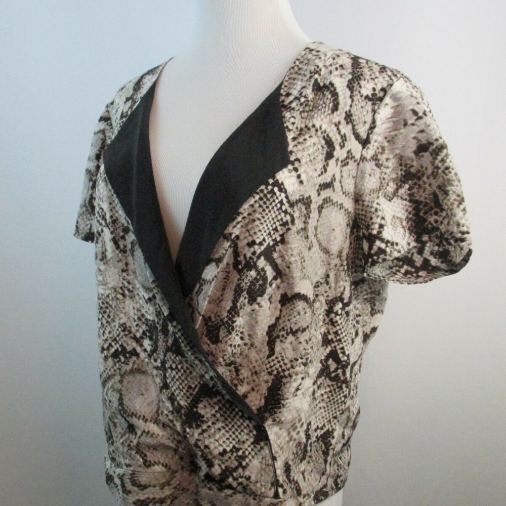 Bcbgmaxazria Multi-Color Python Snake Print Faux … - image 4